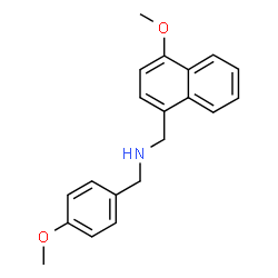 ChemSpider 2D Image | N-(4-Methoxybenzyl)-1-(4-methoxy-1-naphthyl)methanamine | C20H21NO2
