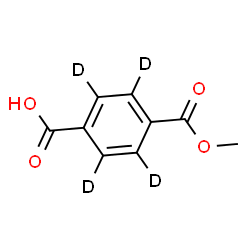 ChemSpider 2D Image | 4-(Methoxycarbonyl)(~2~H_4_)benzoic acid | C9H4D4O4