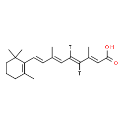 ChemSpider 2D Image | (11,12-~3~H_2_)Retinoic acid | C20H26T2O2