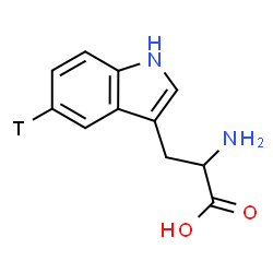ChemSpider 2D Image | (5-~3~H)Tryptophan | C11H11TN2O2