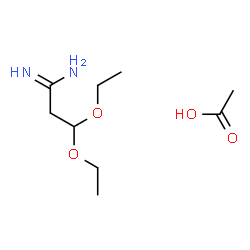 ChemSpider 2D Image | 3,3-Diethoxypropanimidamide acetate (1:1) | C9H20N2O4