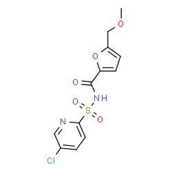 ChemSpider 2D Image | N-[(5-Chloro-2-pyridinyl)sulfonyl]-5-(methoxymethyl)-2-furamide | C12H11ClN2O5S