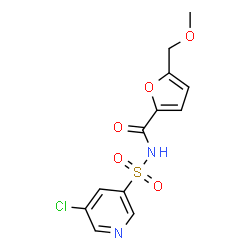 ChemSpider 2D Image | N-[(5-Chloro-3-pyridinyl)sulfonyl]-5-(methoxymethyl)-2-furamide | C12H11ClN2O5S