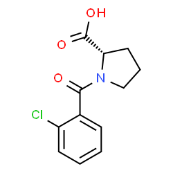 ChemSpider 2D Image | 1-(2-Chlorobenzoyl)-L-proline | C12H12ClNO3
