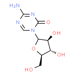 ChemSpider 2D Image | 4-Amino-1-(D-arabinofuranosyl)-1,3,5-triazin-2(1H)-one | C8H12N4O5