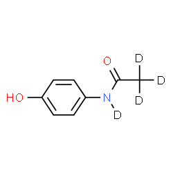 ChemSpider 2D Image | N-(4-Hydroxyphenyl)(~2~H_4_)acetamide | C8H5D4NO2