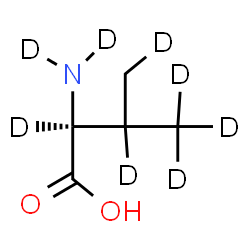 ChemSpider 2D Image | L-(N,N,2,3,4,4,4,4'-~2~H_8_)Valine | C5H3D8NO2