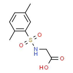 ChemSpider 2D Image | N-[(2,5-Dimethylphenyl)sulfonyl]glycine | C10H13NO4S