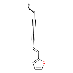 ChemSpider 2D Image | 2-[(1E,7E)-1,7-Nonadiene-3,5-diyn-1-yl]furan | C13H10O