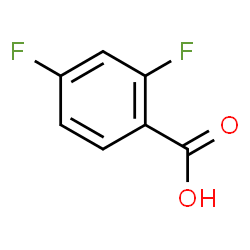 ChemSpider 2D Image | 2,4-Difluorobenzoic acid | C7H4F2O2