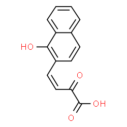 ChemSpider 2D Image | (3Z)-4-(1-Hydroxy-2-naphthyl)-2-oxo-3-butenoic acid | C14H10O4
