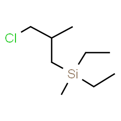 ChemSpider 2D Image | (3-Chloro-2-methylpropyl)(diethyl)methylsilane | C9H21ClSi