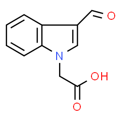 ChemSpider 2D Image | (3-Formyl-1-Indolyl)Acetic Acid | C11H9NO3