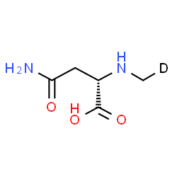 ChemSpider 2D Image | N~2~-(~2~H_1_)Methyl-L-asparagine | C5H9DN2O3