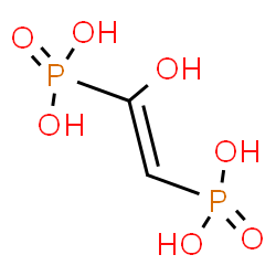 ChemSpider 2D Image | [(E)-1-Hydroxy-1,2-ethenediyl]bis(phosphonic acid) | C2H6O7P2