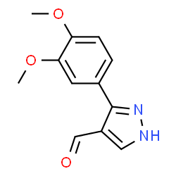 ChemSpider 2D Image | 3-(3,4-dimethoxyphenyl)-1H-pyrazole-4-carbaldehyde | C12H12N2O3