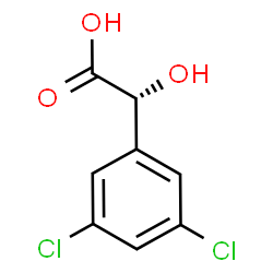 ChemSpider 2D Image | (2R)-(3,5-Dichlorophenyl)(hydroxy)acetic acid | C8H6Cl2O3