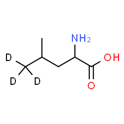 ChemSpider 2D Image | Leucine 5,5,5-H-2 | C6H10D3NO2