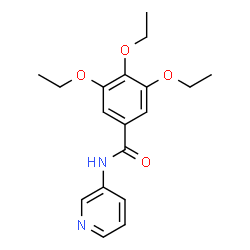ChemSpider 2D Image | 3,4,5-Triethoxy-N-(3-pyridinyl)benzamide | C18H22N2O4