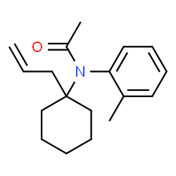 ChemSpider 2D Image | N-(1-Allyl-cyclohexyl)-N-o-tolyl-acetamide | C18H25NO