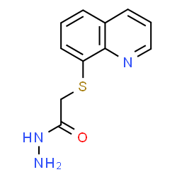 ChemSpider 2D Image | 2-(8-Quinolinylsulfanyl)acetohydrazide | C11H11N3OS