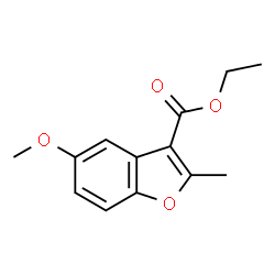 ChemSpider 2D Image | Ethyl 5-methoxy-2-methyl-1-benzofuran-3-carboxylate | C13H14O4