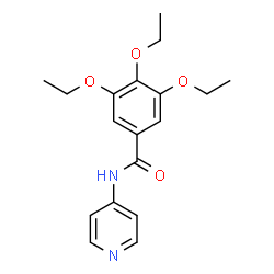ChemSpider 2D Image | 3,4,5-Triethoxy-N-(4-pyridinyl)benzamide | C18H22N2O4