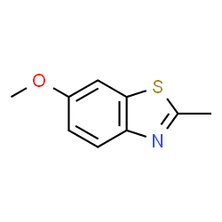ChemSpider 2D Image | 6-METHOXY-2-METHYLBENZOTHIAZOLE | C9H9NOS