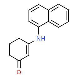 ChemSpider 2D Image | 3-(1-Naphthylamino)-2-cyclohexen-1-one | C16H15NO