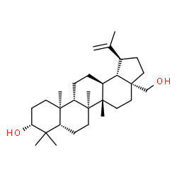ChemSpider 2D Image | (3alpha,5beta,8alpha,9beta,10alpha,13alpha,14beta,17alpha,18beta,19beta)-Lup-20(29)-ene-3,28-diol | C30H50O2