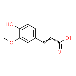 ChemSpider 2D Image | Ferulic acid | C10H10O4