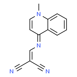 ChemSpider 2D Image | 2-[(1-Methyl-1H-quinolin-4-ylideneamino)-methylene]-malononitrile | C14H10N4