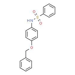 ChemSpider 2D Image | N-[4-(Benzyloxy)phenyl]benzenesulfonamide | C19H17NO3S