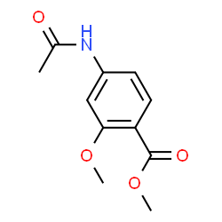 ChemSpider 2D Image | Methyl 4-acetamido-2-methoxybenzoate | C11H13NO4