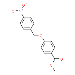 ChemSpider 2D Image | Methyl 4-[(4-nitrobenzyl)oxy]benzoate | C15H13NO5