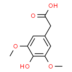 ChemSpider 2D Image | 3,5-DIMETHOXY-4-HYDROXYPHENYLACETIC ACID | C10H12O5