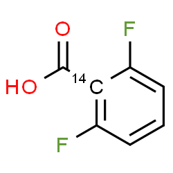 ChemSpider 2D Image | 2,6-Difluoro(1-~14~C)benzoic acid | C614CH4F2O2