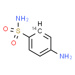 ChemSpider 2D Image | 4-Amino(2-~14~C)benzenesulfonamide | C514CH8N2O2S