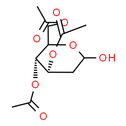 ChemSpider 2D Image | (5xi)-3,4,6-Tri-O-acetyl-2-deoxy-D-erythro-hexopyranose | C12H18O8