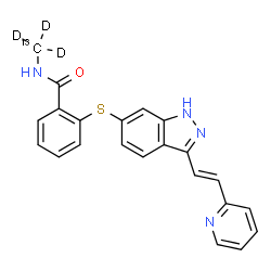 ChemSpider 2D Image | Axitinib-13C-d3 | C2113CH15D3N4OS