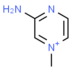 ChemSpider 2D Image | 3-Amino-1-methylpyrazin-1-ium | C5H8N3