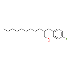 ChemSpider 2D Image | 2-(4-Fluorobenzyl)-1-undecanol | C18H29FO