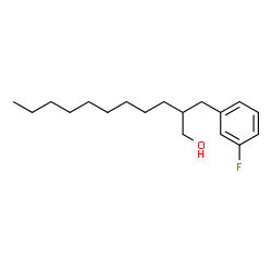 ChemSpider 2D Image | 2-(3-Fluorobenzyl)-1-undecanol | C18H29FO