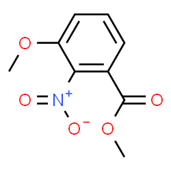 ChemSpider 2D Image | Methyl 3-methoxy-2-nitrobenzoate | C9H9NO5