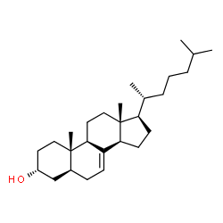 ChemSpider 2D Image | (3alpha,5alpha)-Cholest-7-en-3-ol | C27H46O