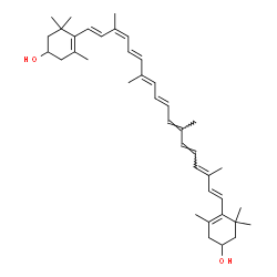 ChemSpider 2D Image | (9cis)-beta,beta-Carotene-3,3'-diol | C40H56O2