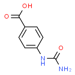 ChemSpider 2D Image | 4-(Carbamoylamino)benzoic acid | C8H8N2O3
