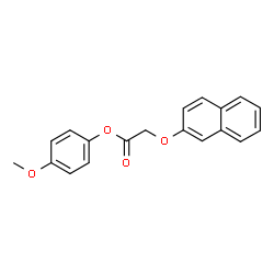 ChemSpider 2D Image | 4-Methoxyphenyl (2-naphthyloxy)acetate | C19H16O4