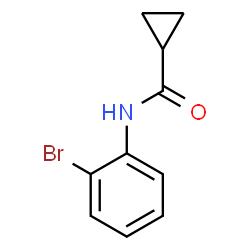 ChemSpider 2D Image | N-(2-Bromophenyl)cyclopropanecarboxamide | C10H10BrNO