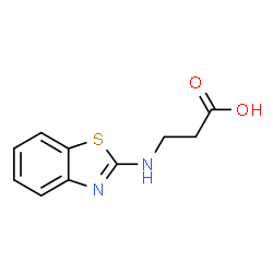 ChemSpider 2D Image | N-1,3-Benzothiazol-2-yl-beta-alanine | C10H10N2O2S
